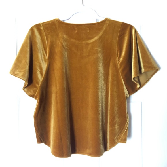 Madewell Velvet Butterfly Top - Picture 4 of 7